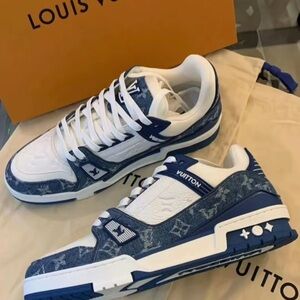 Louis Vuitton Blue and White Women's Sneakers